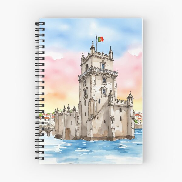 Item preview, Belem Tower Lisbon Portugal Watercolor designed and sold by Magnolia Valley Art.