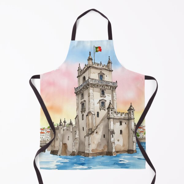Item preview, Belem Tower Lisbon Portugal Watercolor designed and sold by Magnolia Valley Art.