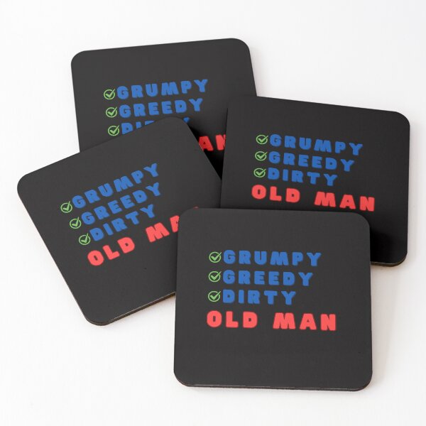 Item preview, Grumpy Greedy Dirty Old Man designed and sold by JenGo Creative.