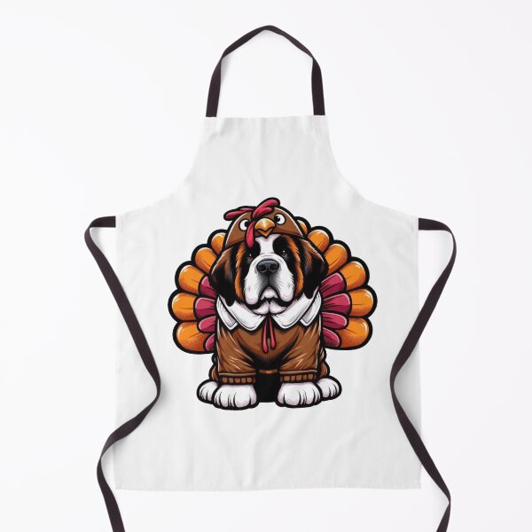 Item preview, Saint Bernard Dog Thanksgiving designed and sold by doodIllustrate.