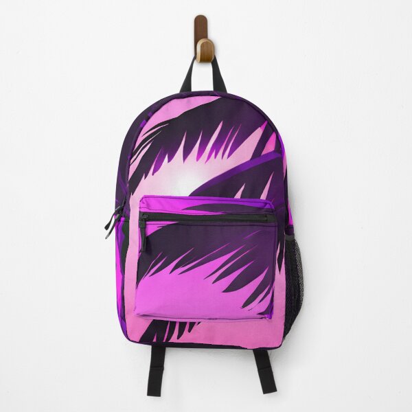 Item preview, Retro Sun and Palm Trees Hot Pink Purple AI Art designed and sold by Beachy.