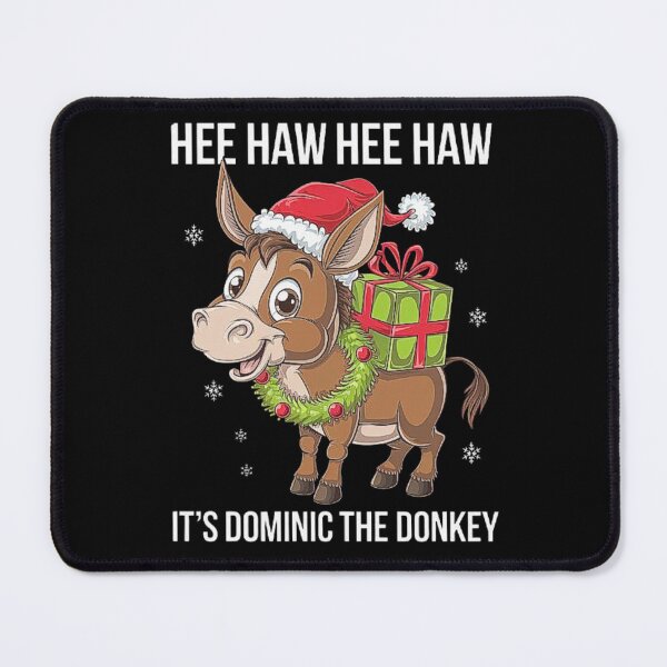 Item preview, Dominic the Donkey Holiday Illustration with Gift designed and sold by love3617.