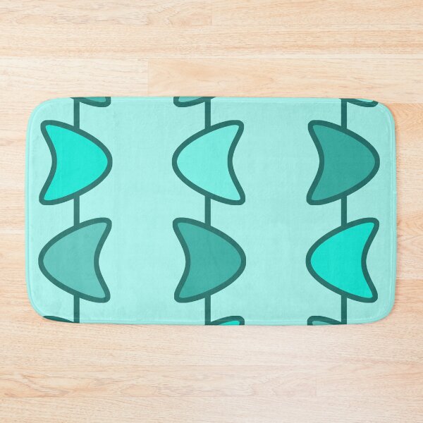 Item preview, Atomic Era Boomerangs Turquoise designed and sold by thepixelgarden.