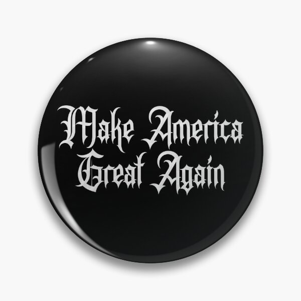 Item preview, Dark Gothic MAGA Trump Vance Elon 2024 USA I White Typography designed and sold by Kraaftwierk.