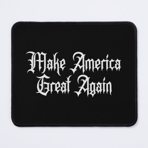 Item preview, Dark Gothic MAGA Trump Vance Elon 2024 USA I White Typography designed and sold by Kraaftwierk.