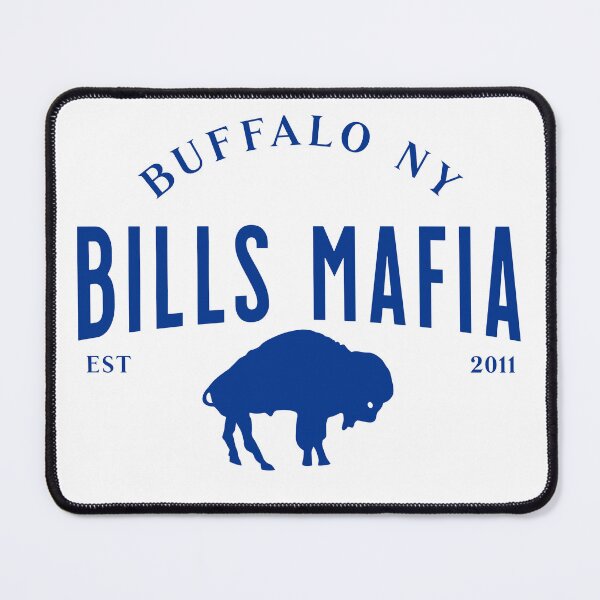Item preview, Bills Mafia standing buffalo in blue designed and sold by DesignCollectiv.