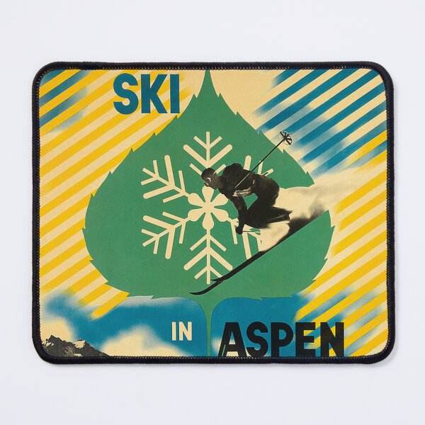 Artikelvorschau, Ski Aspen Colorado Reise- und Tourismuswerbung Druck entworfen und verkauft von posterbobs.