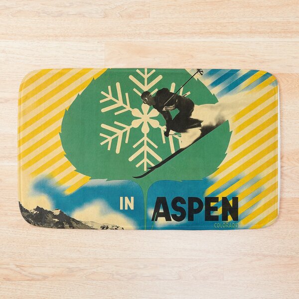 Artikelvorschau, Ski Aspen Colorado Reise- und Tourismuswerbung Druck entworfen und verkauft von posterbobs.