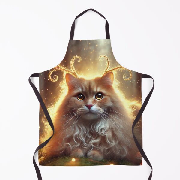 Item preview, Mystical Cat With Golden Antlers Crown designed and sold by Dream Bloom Gallery.