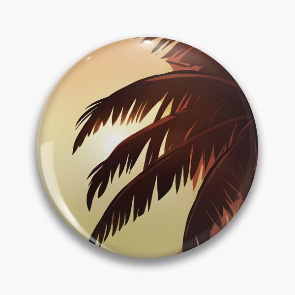 Item preview, Warm Tones Retro Sun and Palm Trees Beach Style AI Art 3 of 4 designed and sold by Beachy.