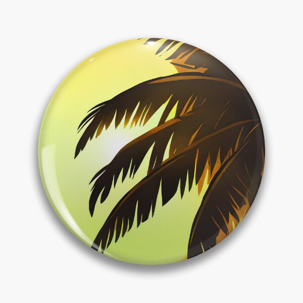 Item preview, Warm Tones Retro Sun and Palm Trees Beach Style AI Art 4 of 4 designed and sold by Beachy.