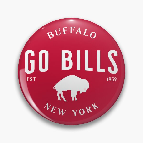 Item preview, Go Bills with standing buffalo in red designed and sold by DesignCollectiv.