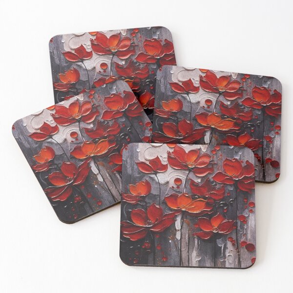 Item preview, Red Flowers in the Rain designed and sold by Ravenbluff.
