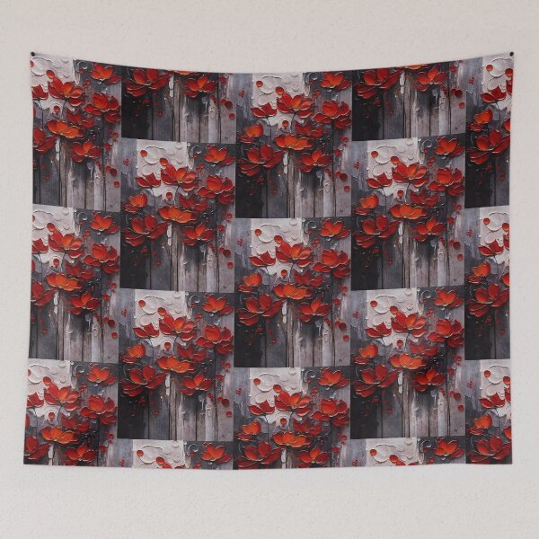 Item preview, Red Flowers in the Rain designed and sold by Ravenbluff.