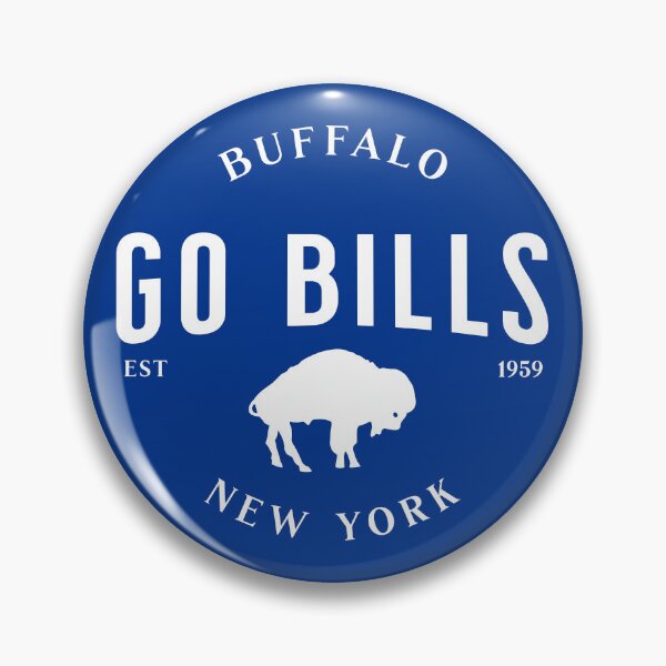 Artikelvorschau, Go Bills mit stehendem Büffel in blau entworfen und verkauft von DesignCollectiv.