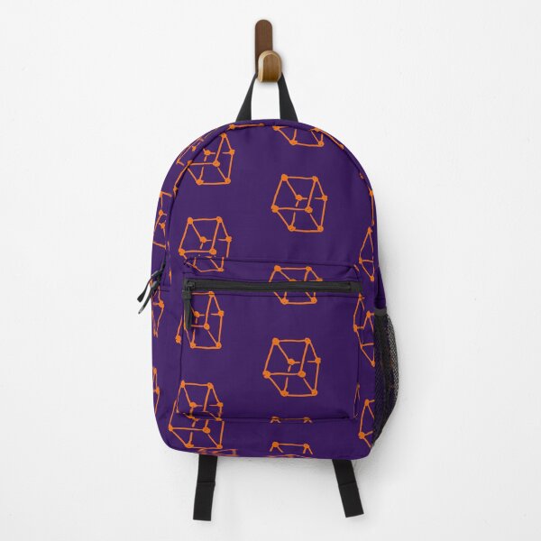 Item preview, Orange Retro Cube  Deep Purple designed and sold by MagentaTwilight.