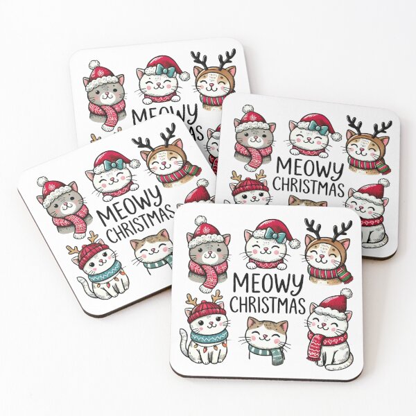 Item preview, meowy christmas designed and sold by zebra design.