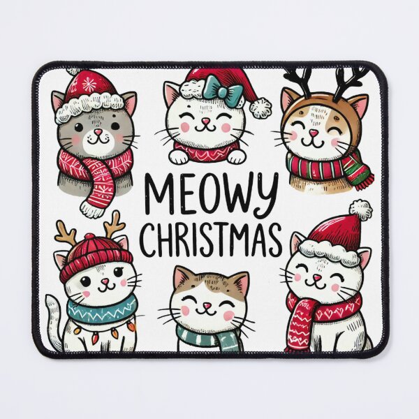 Item preview, meowy christmas designed and sold by zebra design.
