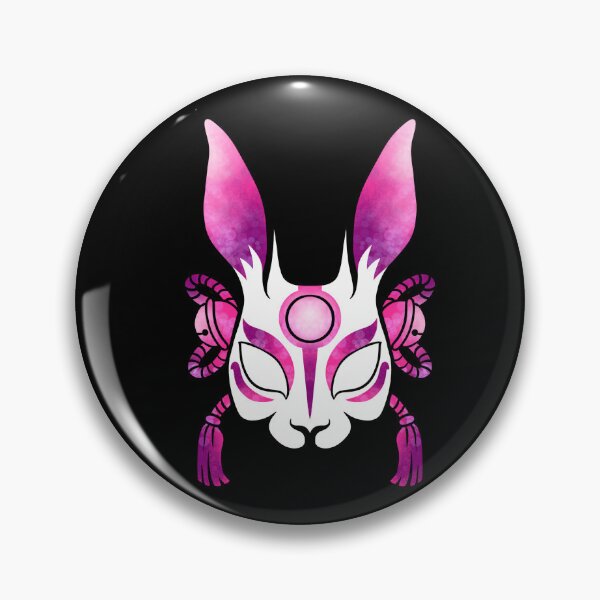Item preview, Kitsune Mask Pink Sparkles - Rabbit designed and sold by JackNRum.