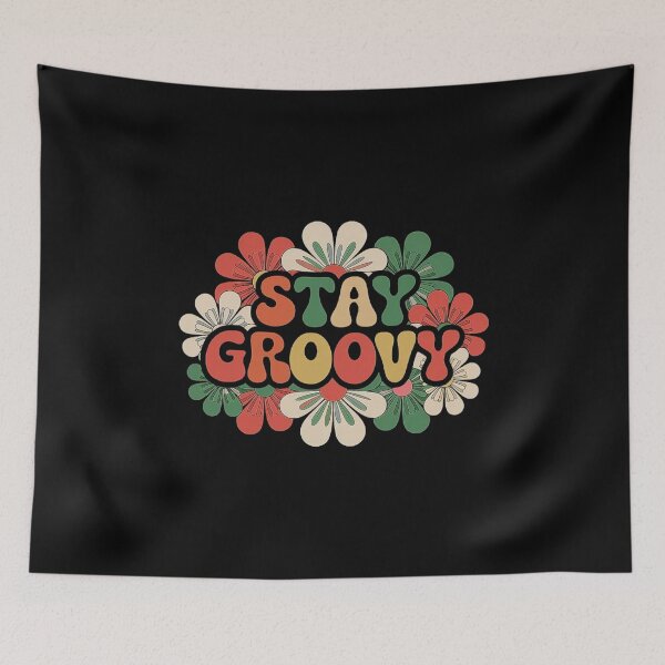 Item preview, Stay Groovy Flower Power Retro Hippie Vibes designed and sold by love3617.
