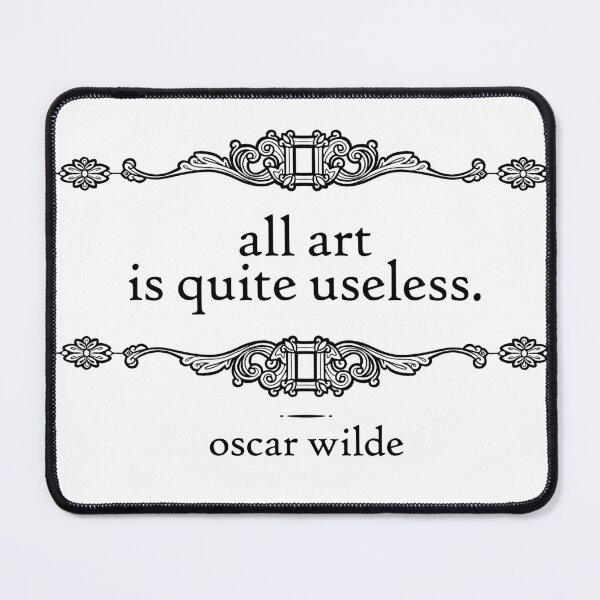 Item preview, All Art is Quite Useless (Black) designed and sold by ctangleart.