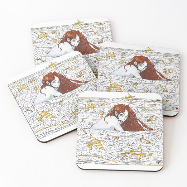 Item preview, Jumping Waves designed and sold by Book Drop Art Studio.