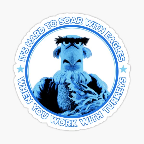 Item preview, Muppet Christmas Carol - Muppets Sam Eagle Work With Turkeys designed and sold by Leifsperlamio.