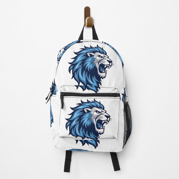 Item preview, Kings Might Majestic Blue Lion detroit design print designed and sold by ART ATTACK ZONE.