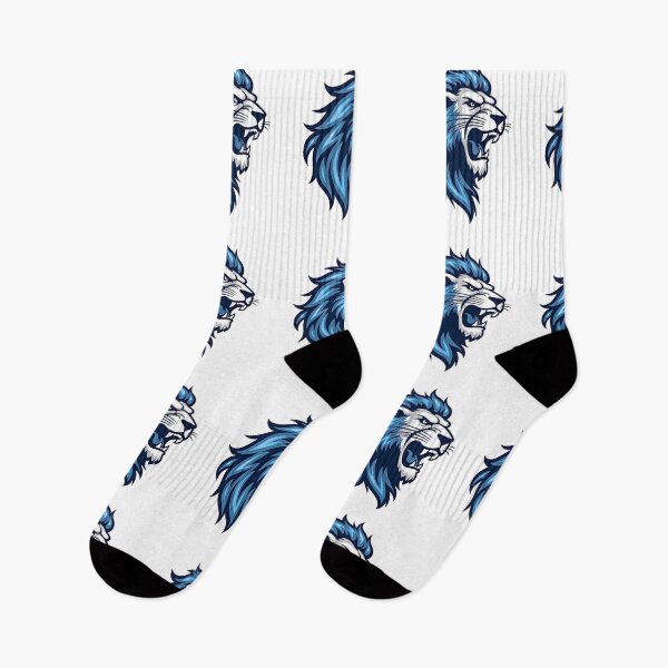 Item preview, Kings Might Majestic Blue Lion detroit design print designed and sold by ART ATTACK ZONE.