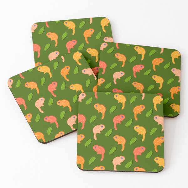 Item preview, Multicolor Golden Lion Tamarins and Rainforest Leaves Dark designed and sold by Splash-of-Ink.