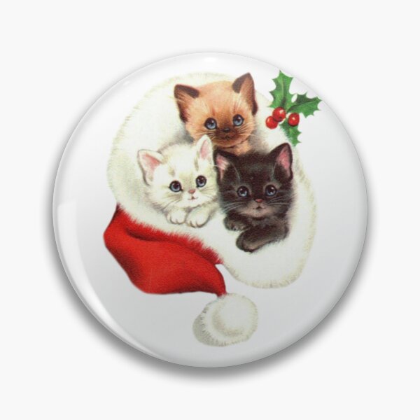 Item preview, Vintage Christmas Cats designed and sold by Pixiedrop.