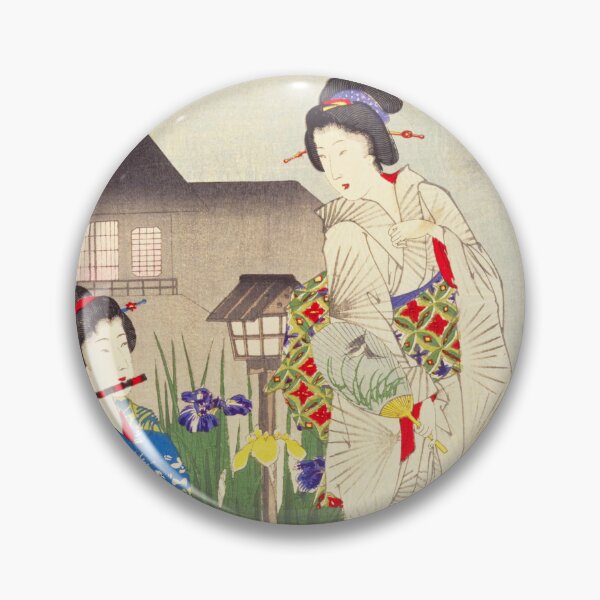 Item preview, Evening Harmony: Flute and Elegance in a Japanese Garden (1889) designed and sold by Kina-design.
