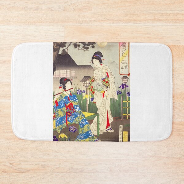Item preview, Evening Harmony: Flute and Elegance in a Japanese Garden (1889) designed and sold by Kina-design.