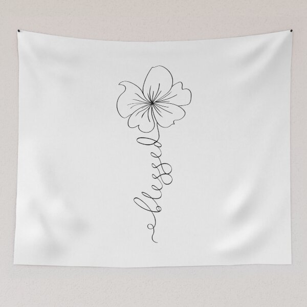 Item preview, Blessed Hand Written Text Flower designed and sold by MagnoliaLake.