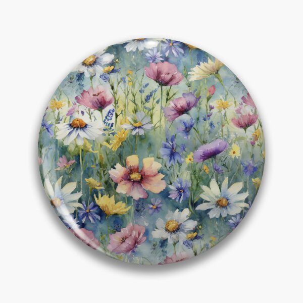 Item preview, Colorful Wildflower Watercolor Seamless Pattern designed and sold by Magnolia Valley Art.