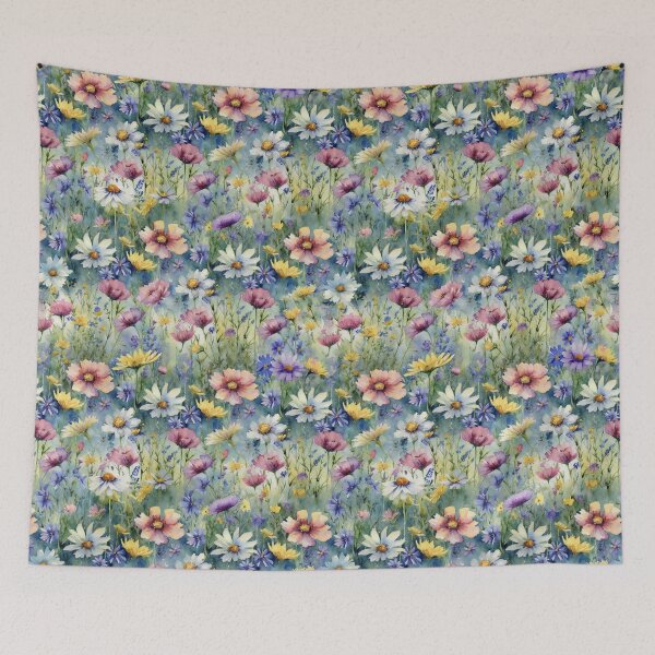 Item preview, Colorful Wildflower Watercolor Seamless Pattern designed and sold by Magnolia Valley Art.