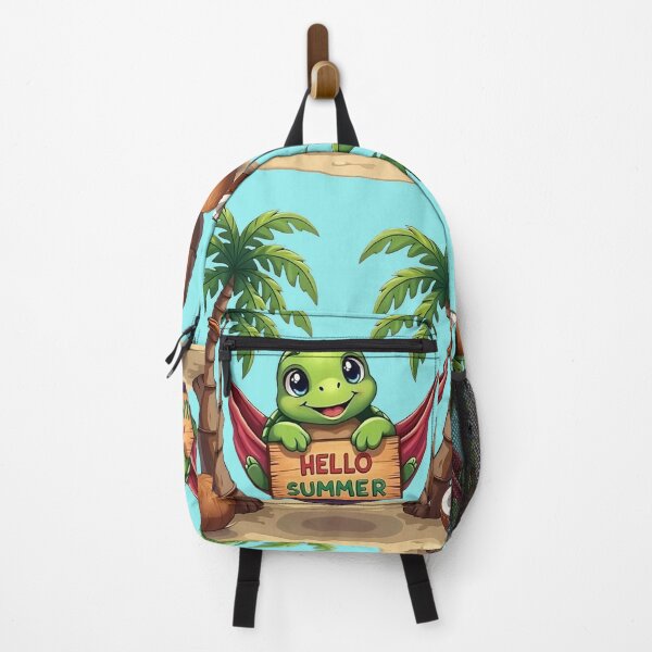 Item preview, Hello Summer Cute Beach Turtle Illustration designed and sold by Casanova7000.