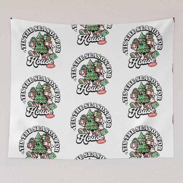 Item preview, HOUSE MUSIC  - Tis The Xmas Tree (black)  designed and sold by Discothreadz.
