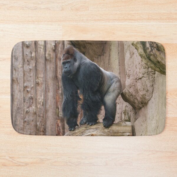 Item preview, Kidogo the Silverback Striking a Pose on a Log designed and sold by rawshutterbug.