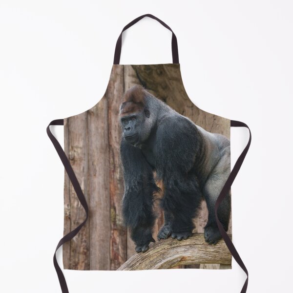 Item preview, Kidogo the Silverback Striking a Pose on a Log designed and sold by rawshutterbug.