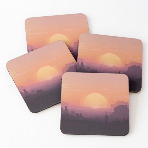 Artikelvorschau, Wüsten-Sonnenuntergang-Silhouette entworfen und verkauft von bjrcy.