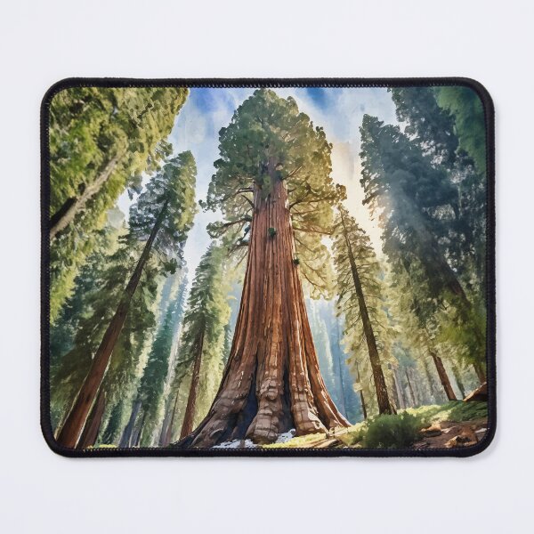 Item preview, General Sherman Sequoia National Park California Watercolor designed and sold by Magnolia Valley Art.