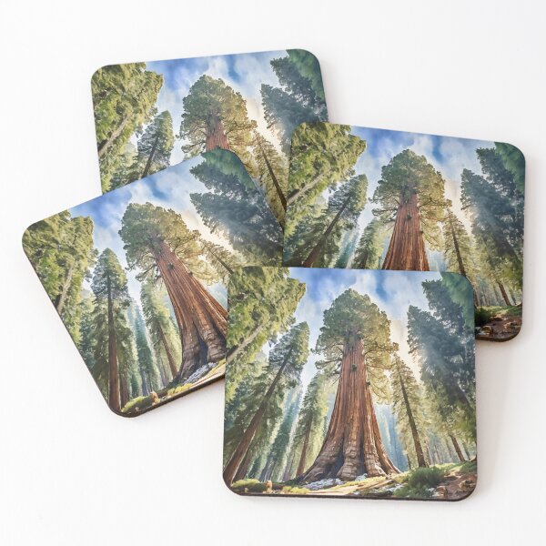 Item preview, General Sherman Sequoia National Park California Watercolor designed and sold by Magnolia Valley Art.
