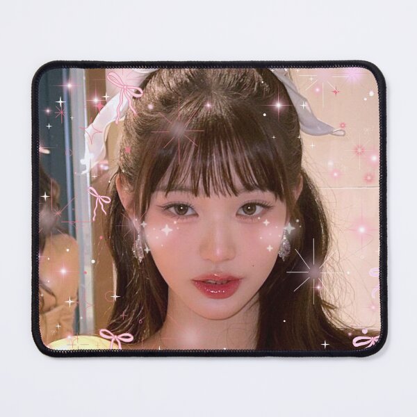 Item preview, Kpop IVE Wonyoung Coquette Pink Bows designed and sold by StarBunnyDesign.