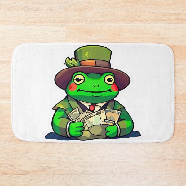 Item preview, Rich Frog Holding a Bag of Money designed and sold by kistickers.