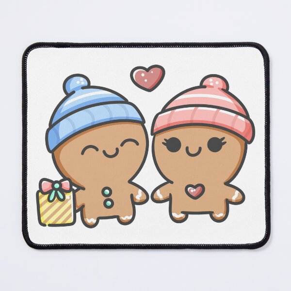 Item preview, Cute Christmas Gingerbread Couple designed and sold by ArtOfPunii.