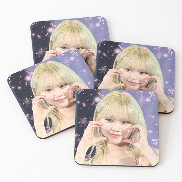 Item preview, Kpop Chaewon Le Sserafim Coquette Kpop Pink Bows and Sparkles designed and sold by StarBunnyDesign.
