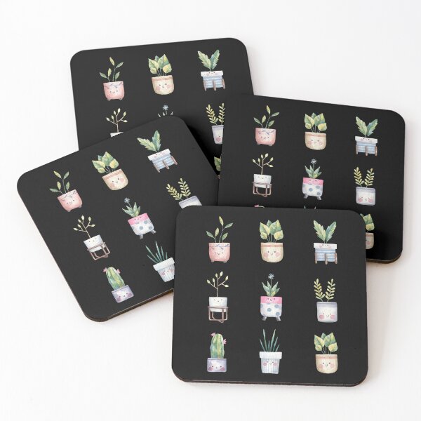 Item preview, Cute House Plant Set - Watercolor - Plant Lovers designed and sold by patternjp.