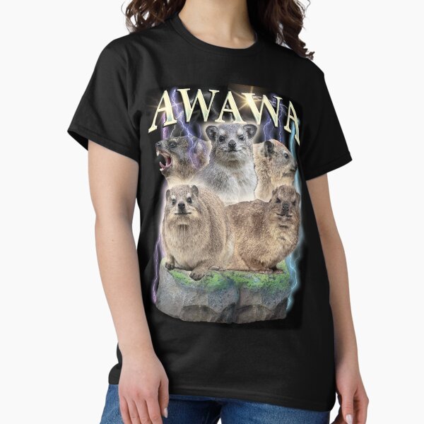 Artikel-Vorschau von Das Hyrax AWAWA Retro Vintage Design, designt und verkauft von Kateydraws.