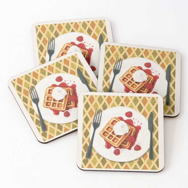 Item preview, Belgian Waffles Wall Art designed and sold by SurfolioPrints.